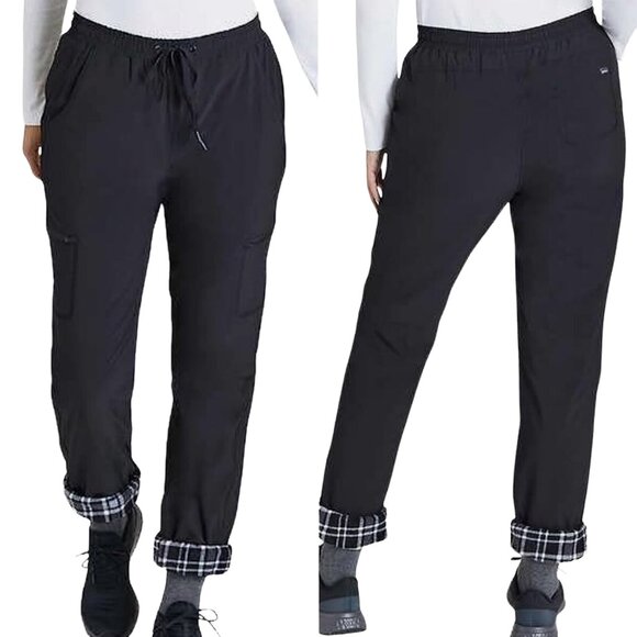Eddie Bauer Pants - Eddie Bauer Women's Storm Repel Fleece Plaid Lined Joggers Pants Size 12